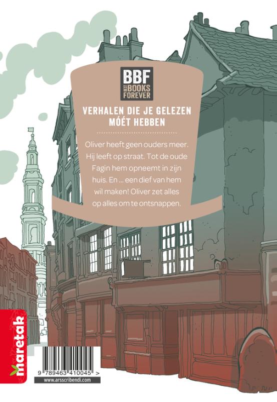 Achterkant van Oliver Twist