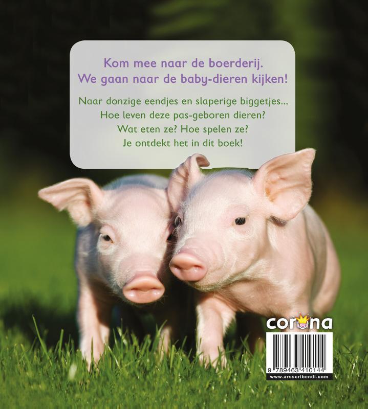 Achterkant van Baby's op de boerderij