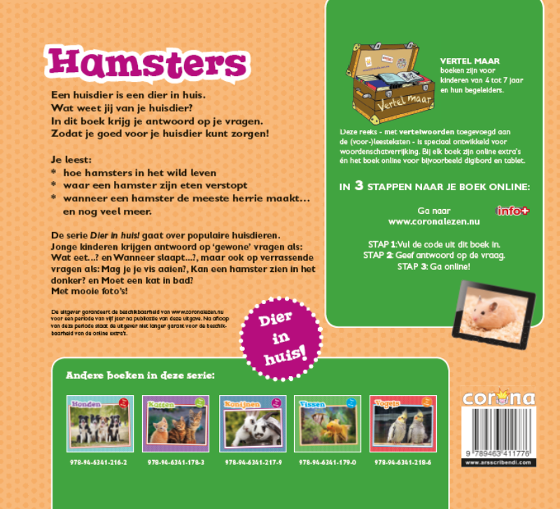 Achterkant van Hamsters