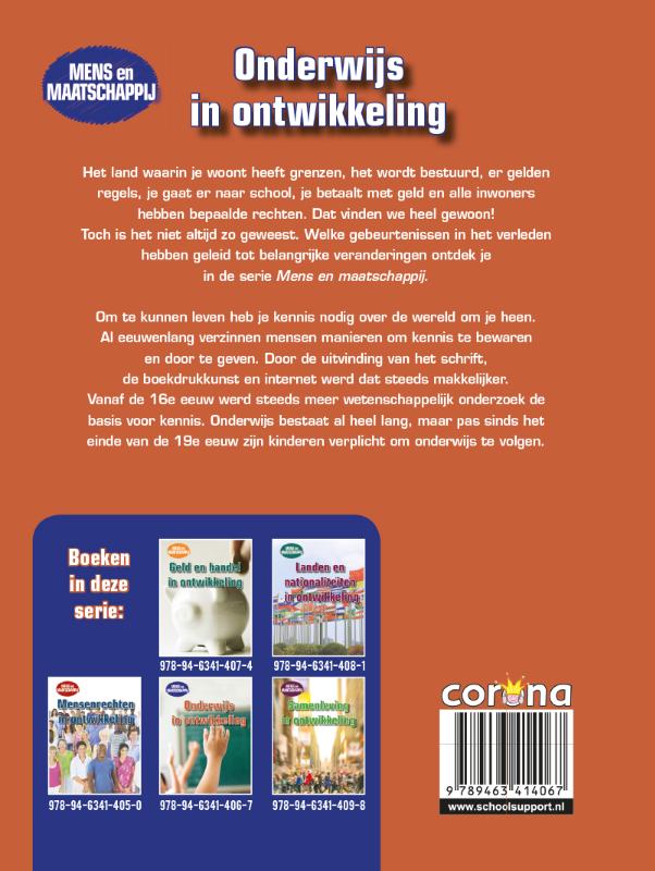 Achterkant van Onderwijs in ontwikkeling