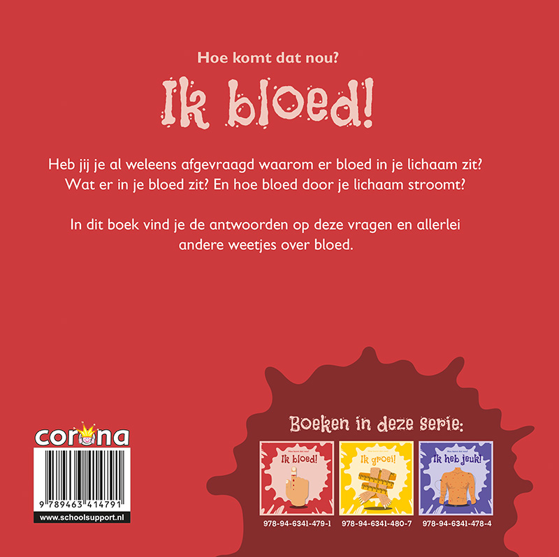 Achterkant van Ik bloed!