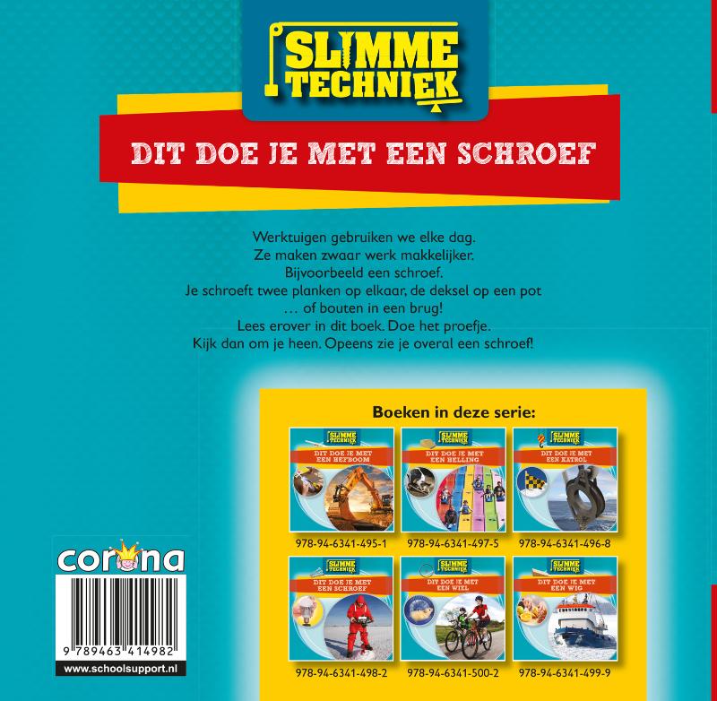 Achterkant van Dit doe je met een schroef