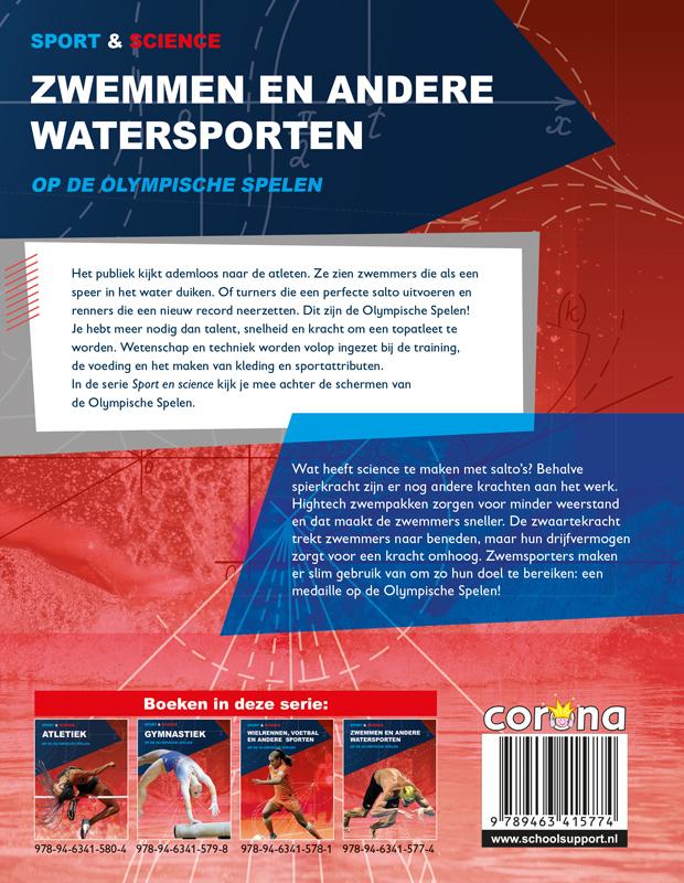 Achterkant van Zwemmen en andere watersporten