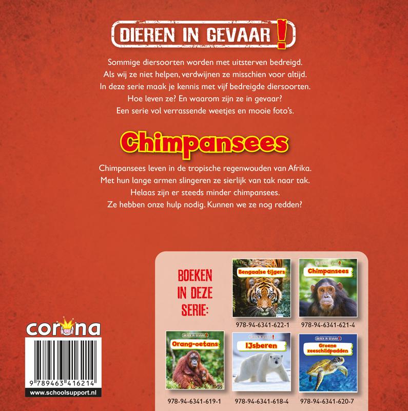 Achterkant van Chimpansees