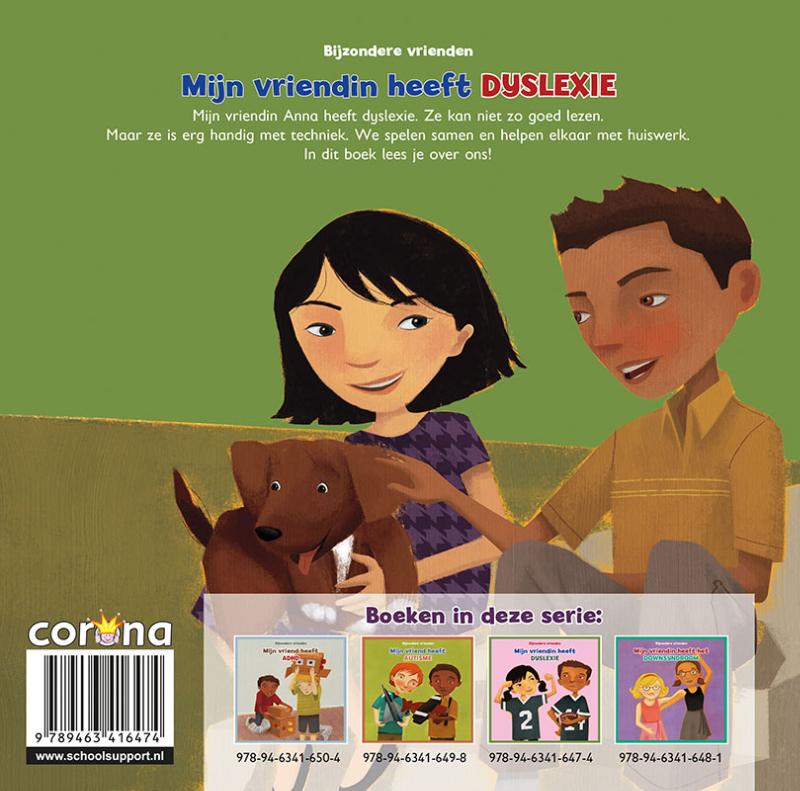 Achterkant van Mijn vriendin heeft dyslexie