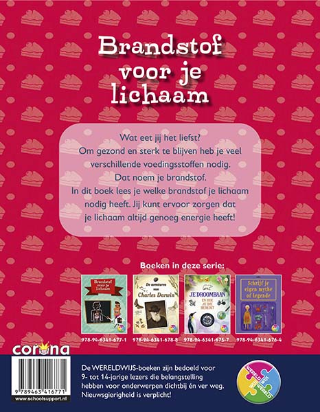 Achterkant van Brandstof voor je lichaam