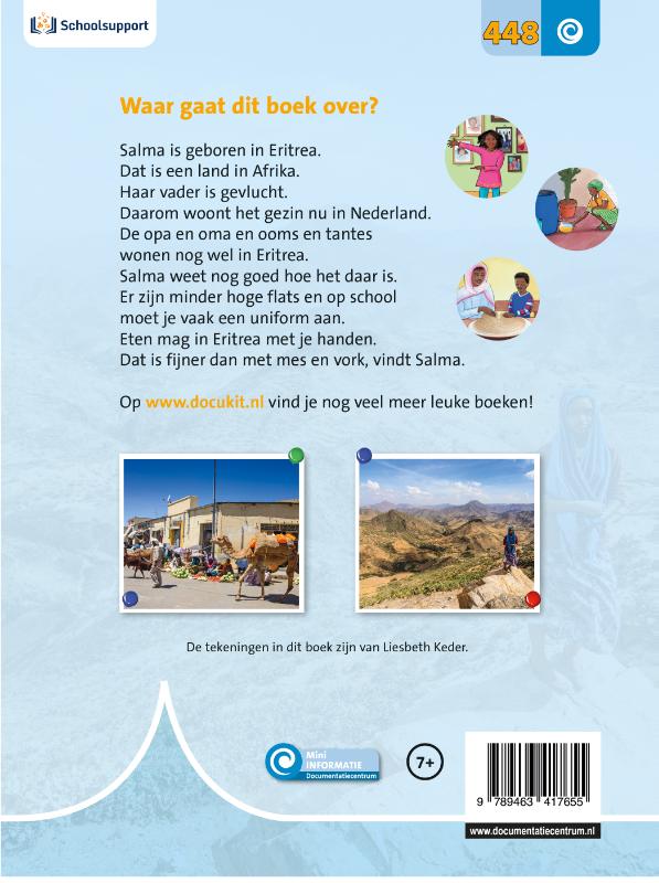 Achterkant van Mijn familie komt uit Eritrea