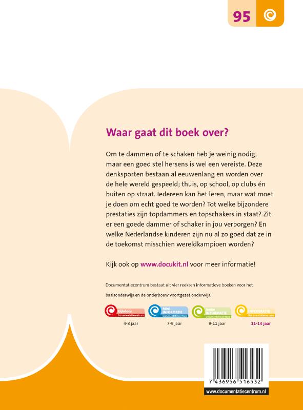 Achterkant van Schaken en dammen