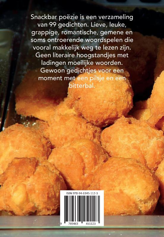 Achterkant van Snackbar poëzie
