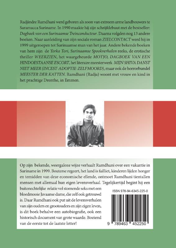 Achterkant van De tranen van Suriname