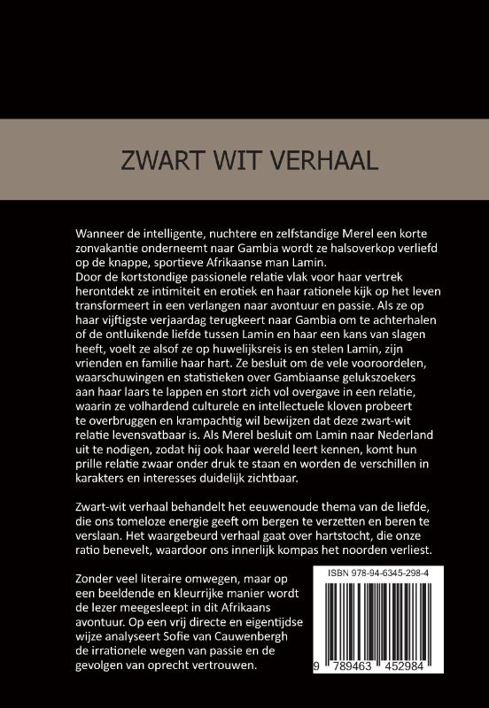 Achterkant van Zwart-wit verhaal