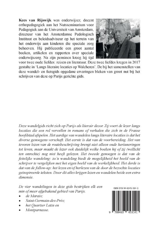 Achterkant van Langs literaire locaties in Parijs