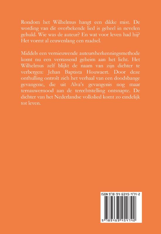Achterkant van Hoe Houwaert zijn naam verborg in het Wilhelmus