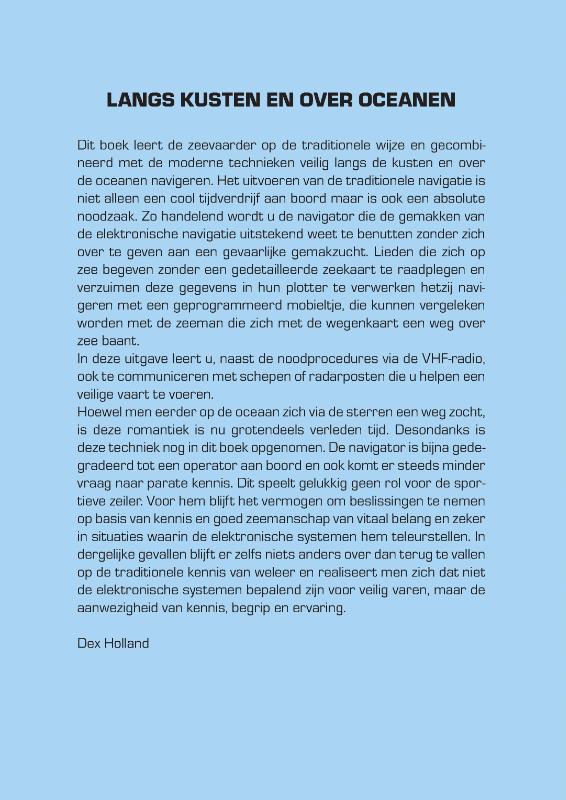 Achterkant van Langs kusten en oceanen