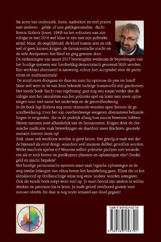 Achterkant van Recht rust regelmatig