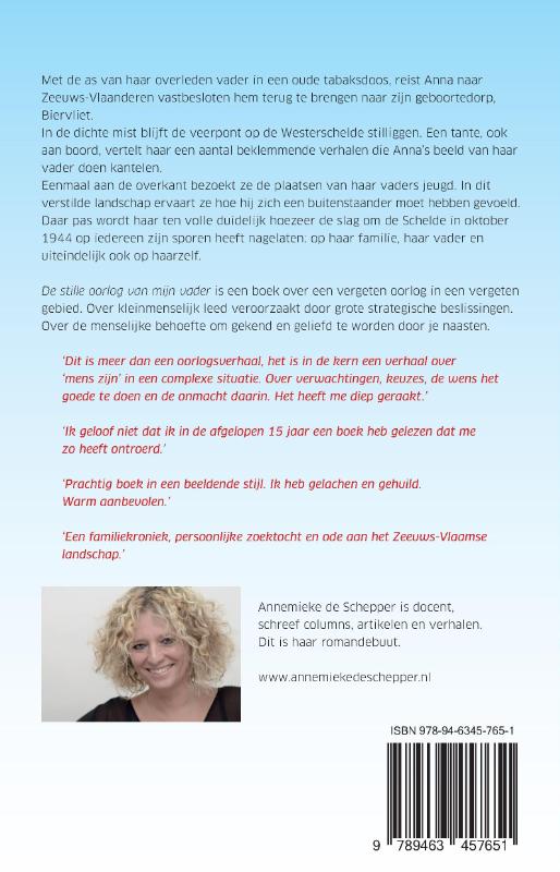Achterkant van De stille oorlog van mijn vader