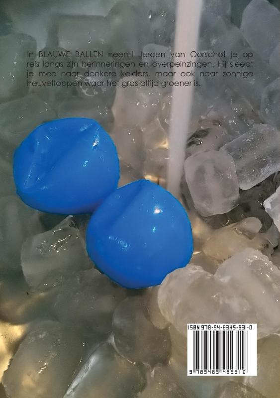 Achterkant van Blauwe Ballen