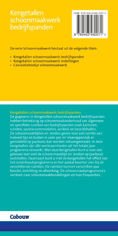 Achterkant van Kengetallen Schoonmaakwerk bedrijfspanden 2018