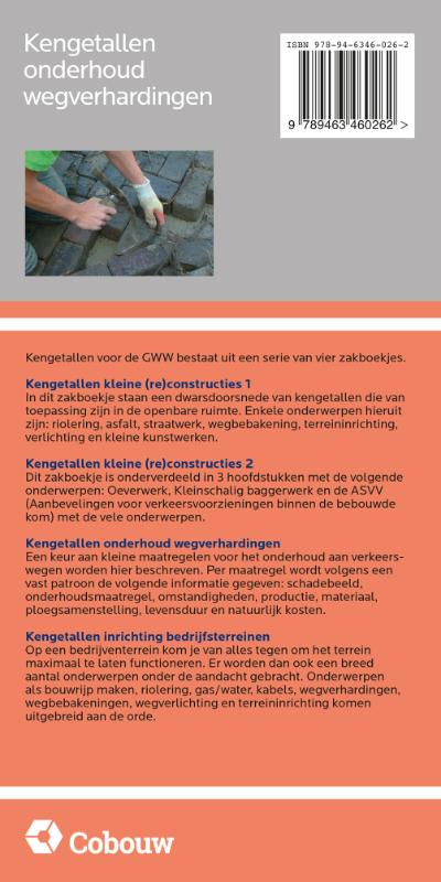 Achterkant van Kostenkengetallen onderhoud wegverhardingen 2018