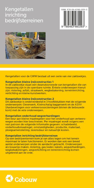 Achterkant van Kostenkengetallen inrichting bedrijfsterreinen 2018