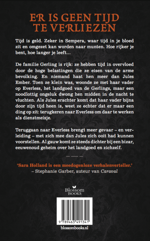 Achterkant van Everless