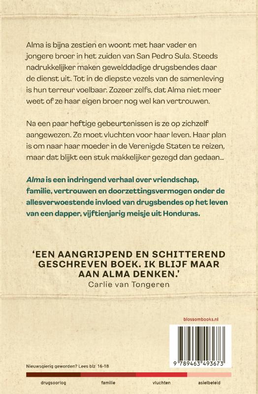 Achterkant van Alma