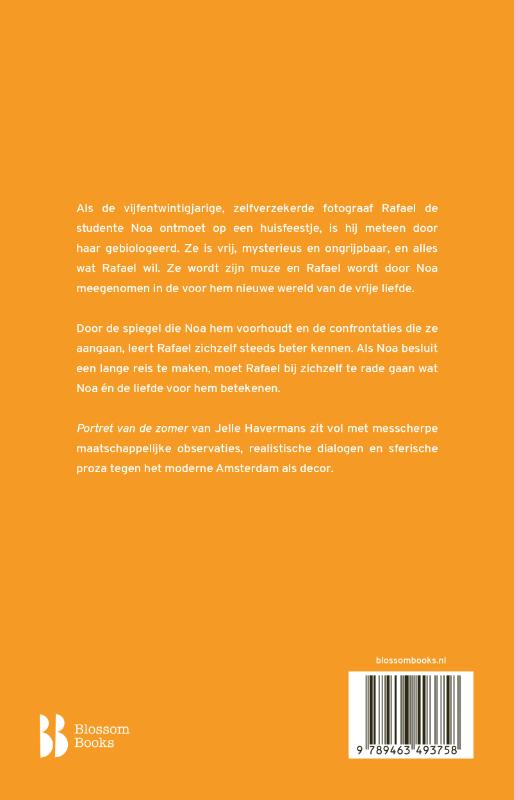 Achterkant van Portret van de zomer