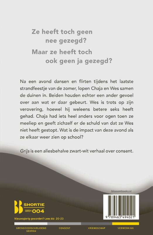 Achterkant van Grijs