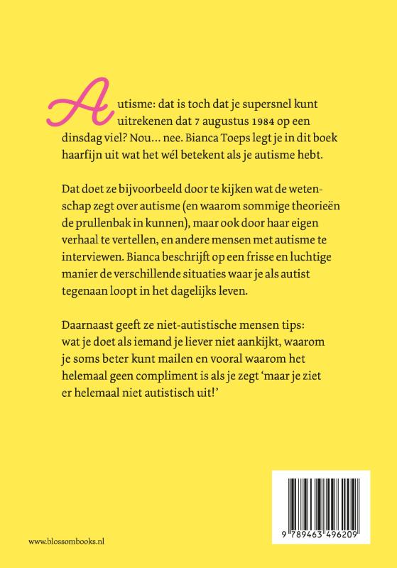 Achterkant van Maar je ziet er helemaal niet autistisch uit