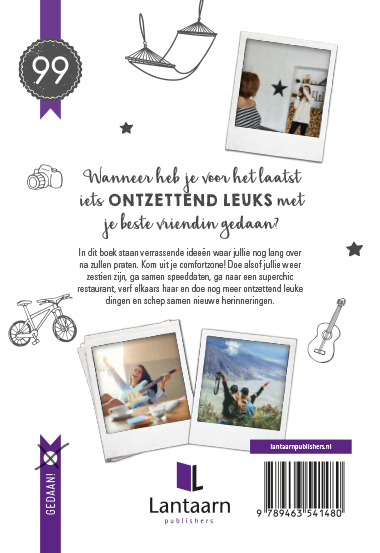 Achterkant van 99 leuke dingen om met een vriendin te doen