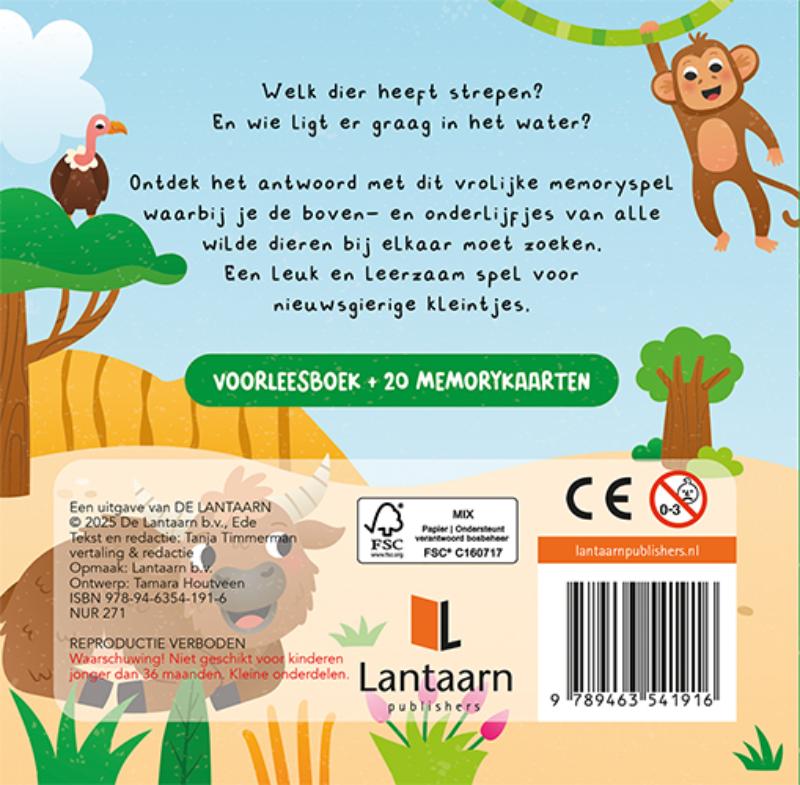 Achterkant van Kun je mij vinden? Wilde dieren