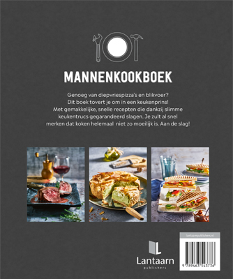 Achterkant van Mannenkookboek