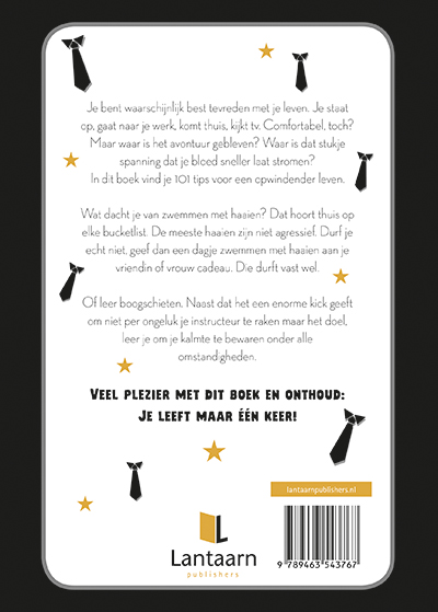 Achterkant van 101 dingen die je zéker moet doen - Mannen