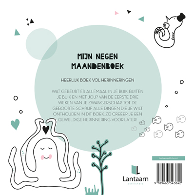 Achterkant van Mijn negen maanden boek