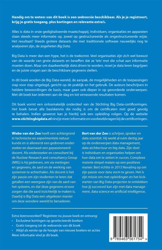 Achterkant van Succes met Big Data