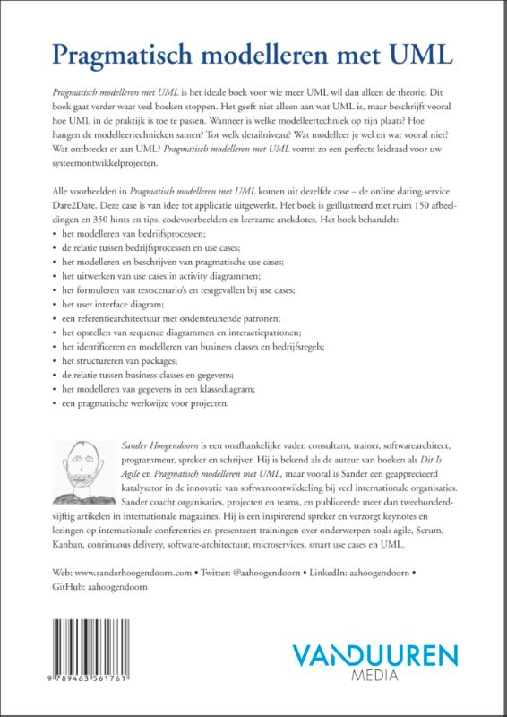 Achterkant van Pragmatisch modelleren met UML Paperbackeditie