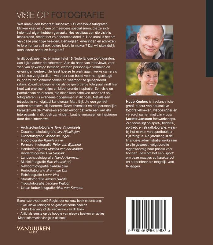 Achterkant van Visie op Fotografie