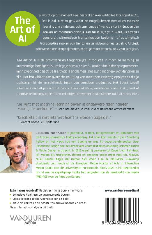 Achterkant van The art of AI