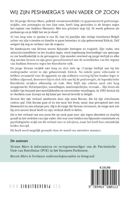 Achterkant van Wij zijn Peshmerga's