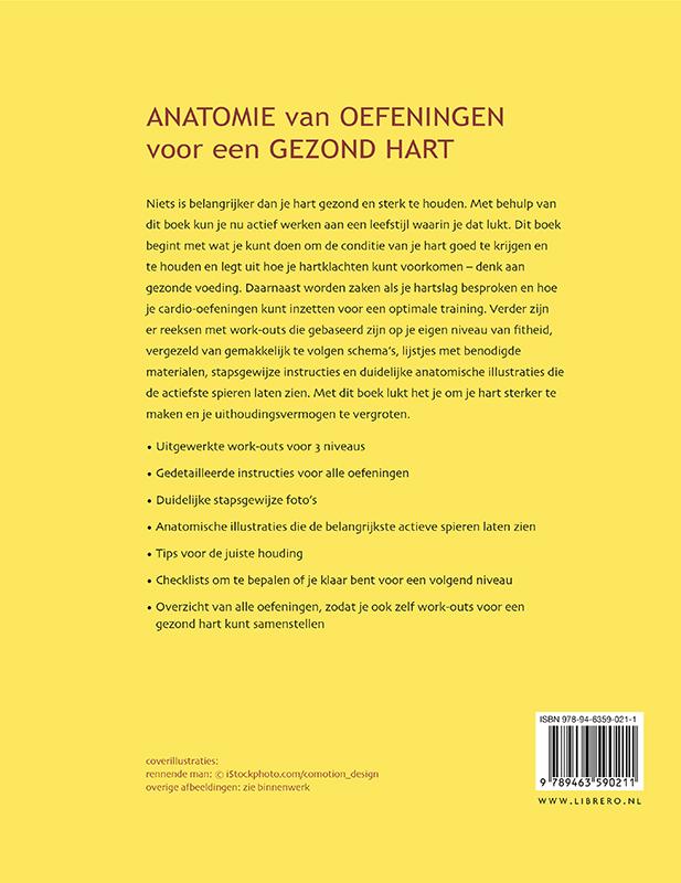 Achterkant van Anatomie van oefeningen voor een gezond hart