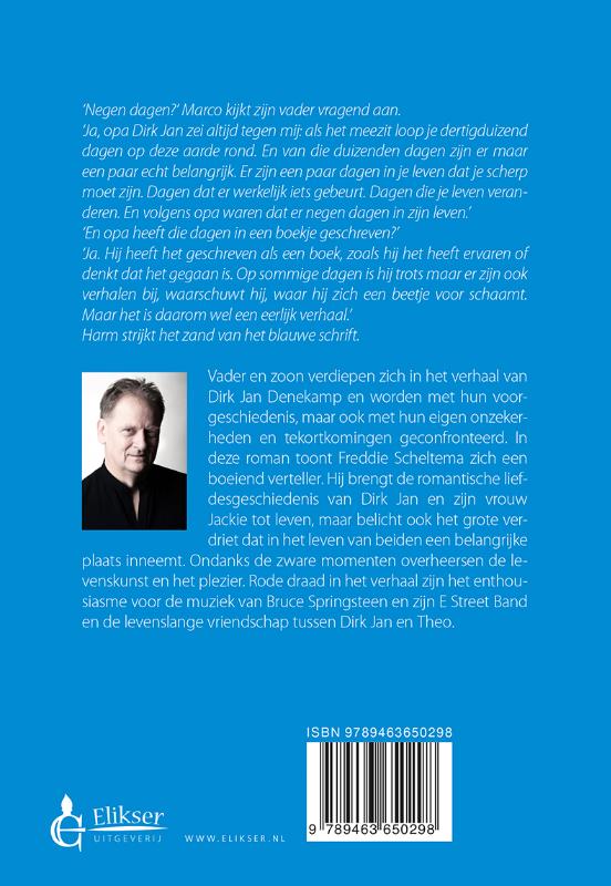 Achterkant van De negen dagen van Dirk Jan Denekamp