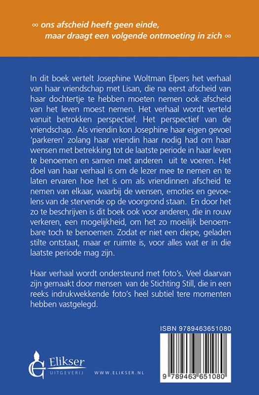 Achterkant van Afscheid van Lisan