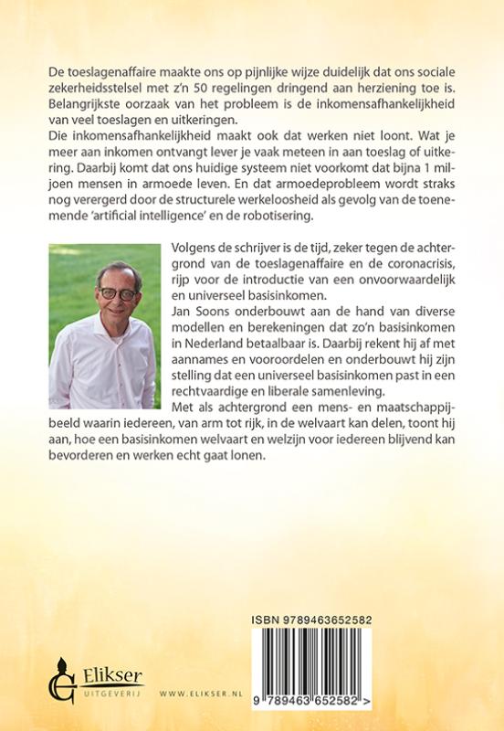 Achterkant van Basisinkomen van utopie naar realiteit