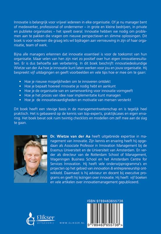 Achterkant van Innovatie in actie