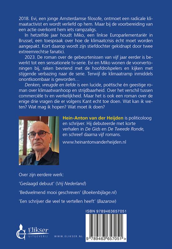 Achterkant van Denken, vreugde, liefde