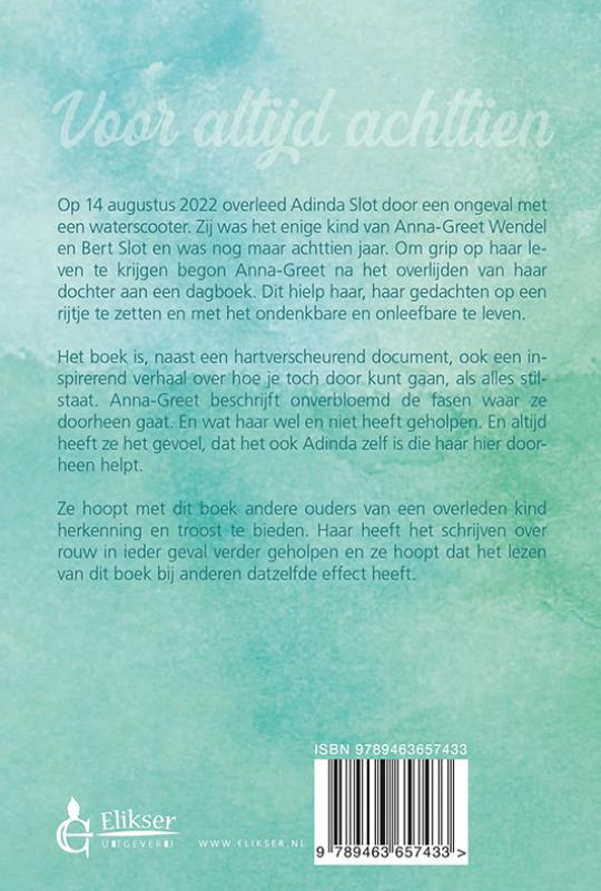 Achterkant van Voor altijd achttien