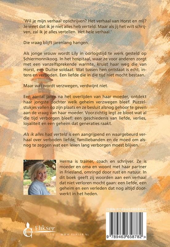 Achterkant van Als ik alles had verteld