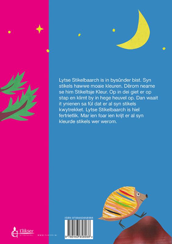 Achterkant van Stikeltsje Kleur