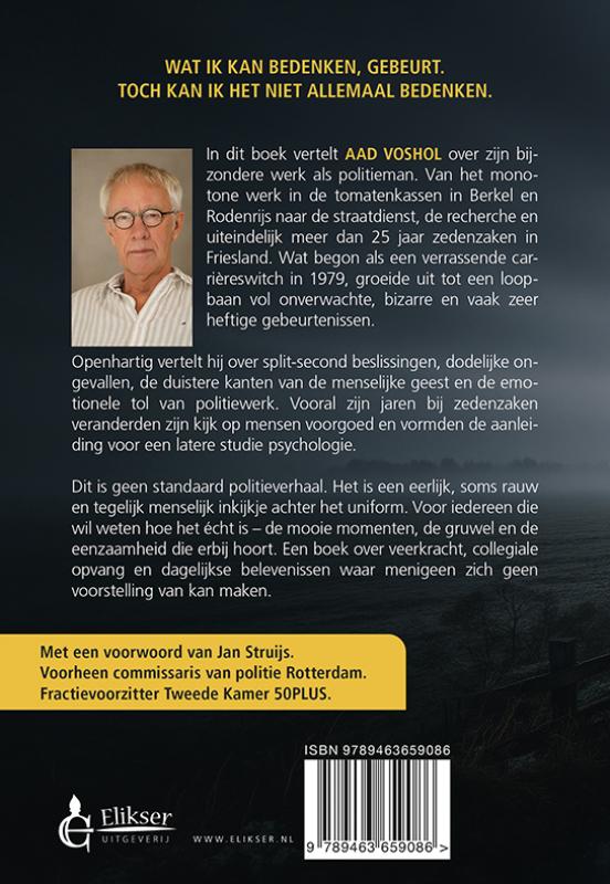 Achterkant van De wraak met de schoffel