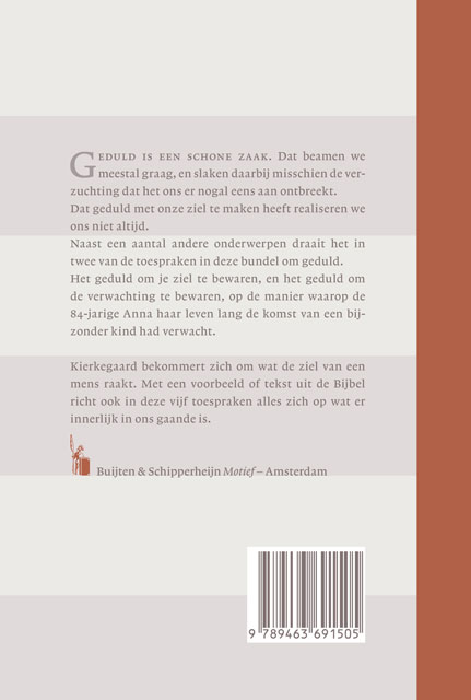 Achterkant van Geduld doet leven